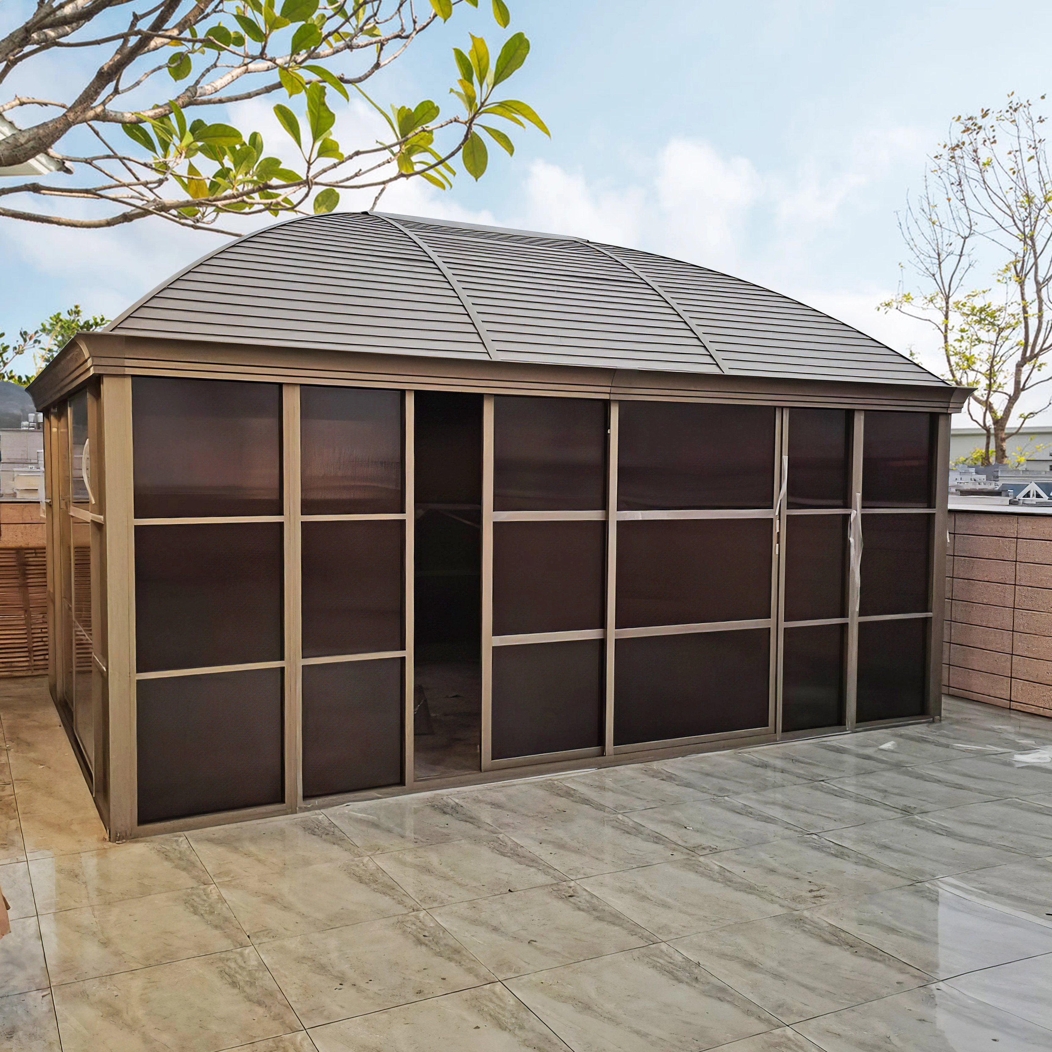 360*500cm Abri de jardin Maison de stockage Gazebo 
