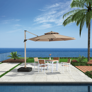 Parasol extérieur en aluminium 3x3m