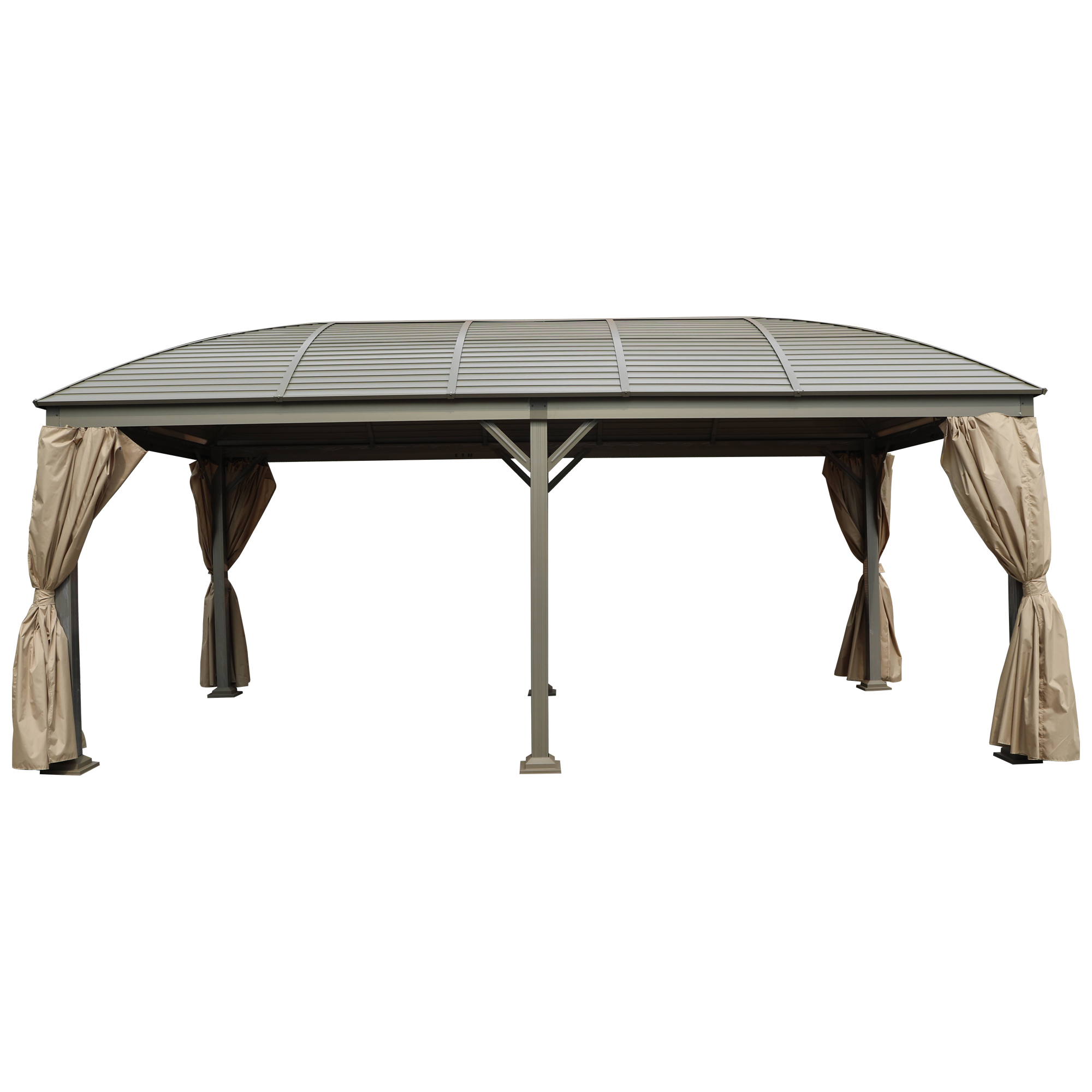 Gazebo en aluminium de parasol de patio de 300*600CM avec le rideau