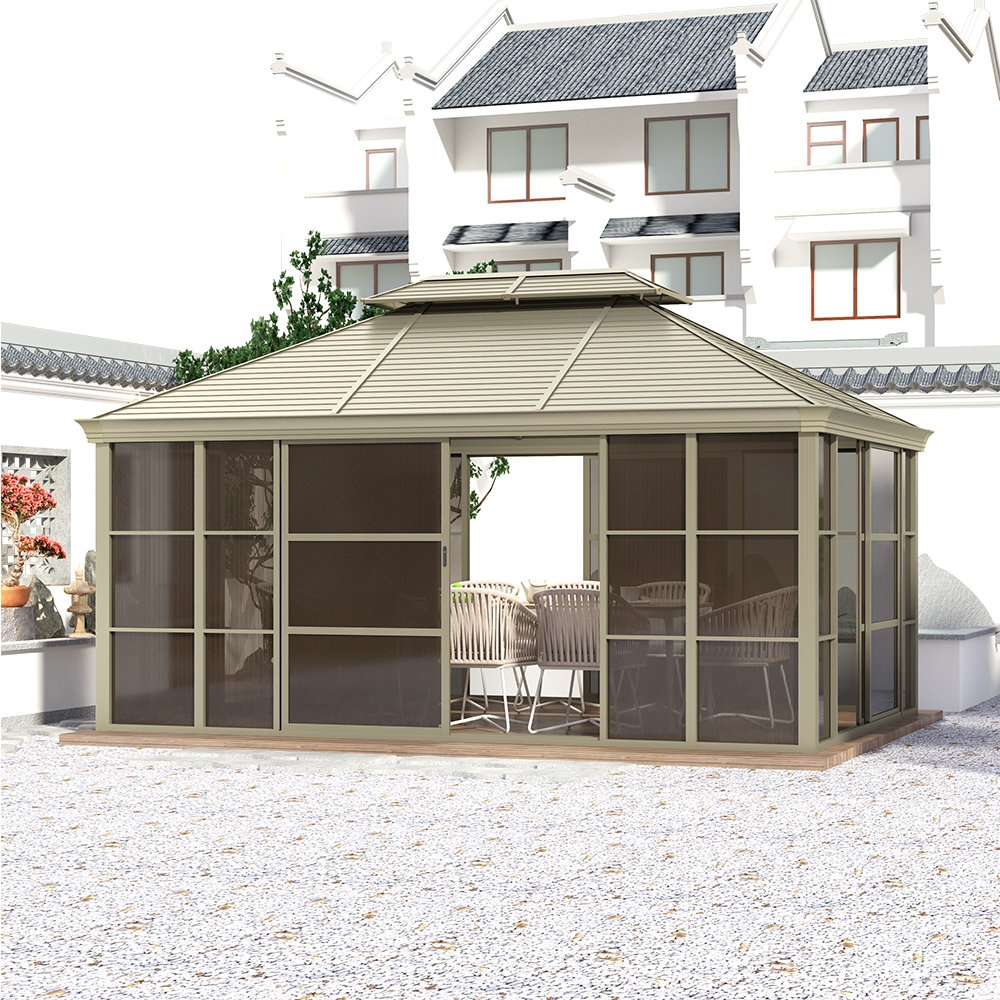360*500cm Garden Building House Gazebo Sun Room